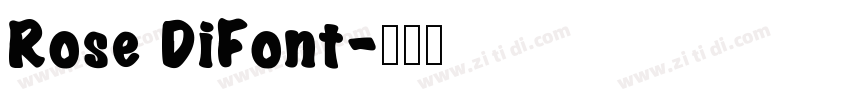 Rose DiFont字体转换